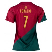 Portugal Cristiano Ronaldo #7 Replica Home Shirt Ladies World Cup 2022 Short Sleeve
